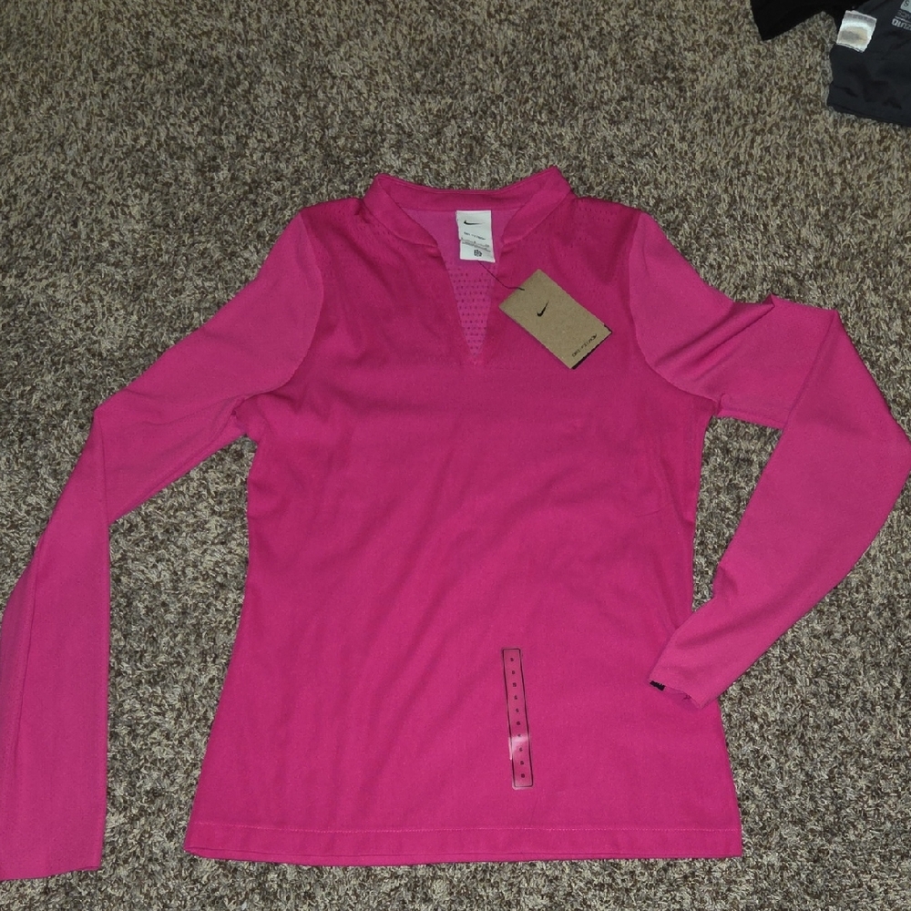 Nike Fuchsia Long Sleeve Shirt